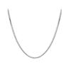 Corea del Sur Cadena de Caja de 0.8 mm Cobre Platino Plateado Collar Veneciano Cadena Corta para Clavícula de Mujer