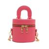 Moda Estilo Coreano Bolsa Balde Distinta Bolsa Feminina 2025 Novo Design Zíper Duplo Bolsa Transversal Bolsa de Mão Elegante Tendência