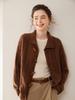 Nuevo cárdigan de punto holgado estilo chino con solapa gruesa y hebilla en las esquinas, suéter de cachemira de montaña para mujer