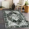 Alfombra TEMU Transfronteriza Estilo Étnico Persa Resistente a la Suciedad Resistente al Desgaste Alfombra de Gran Superficie para Sala de Estar Fácil de Manejar Alfombra para Mesita de Noche de Dormitorio