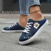 Zapatos de Lona Nuevos para Estudiantes Femeninas Primavera y Otoño 2025, Zapatos Casuales de Fácil Poner, Versátiles, Transpirables, Blancos, Modernos