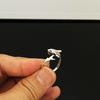 Anillo Original Nuevo para Hombre Hua You Le Tiburón Agresivo Apertura Simple INS Anillo de Diseño Nicho para Hombre de Moda para Mujer