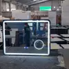 Suministro directo de fábrica lámpara LED espejo de baño con espejo de aumento espejo de maquillaje inteligente marco de aleación de aluminio espejo de baño al por mayor