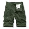 Pantalones Cortos de Lona para Hombre Verano 2021 Tendencia Versátiles Lavados Multibolsillos Casuales Algodón Puro Cinco Puntos Deportivos Pantalones para Hombre