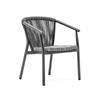 Mesa y Silla de Ratán para Exterior Combinación de Mesa de Centro Nórdica Patio Villa Jardín Exterior Mesa de Comedor Ocio al Aire Libre Balcón Silla de Ratán
