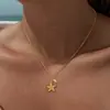 Collar de Concha Nuevo Transfronterizo de Amazon, Cadena de Clavícula de Moda y Sencilla para Niñas, Vacaciones, Ocio, Viajes Diarios, Versátil