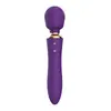 Vibrador feminino recarregável, bastão AV, bastão de massagem, masturbador de cabeça dupla, ovo vibratório, brinquedos sexuais para adultos