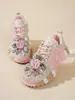 Zapatos Europeos de Exportación para Mujer, Zapatos Durian, Nuevos Zapatos Ligeros de Malla Transpirable de Moda con Adornos Pesados de Pedrería, Nuevos Modelos de Primavera/Verano para Mujer