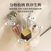 Estante de Almacenamiento para Cepillo de Dientes Eléctrico, Organizador de Baño Montado en la Pared sin Taladro, Solución de Almacenamiento para el Hogar para Soporte de Pasta de Dientes y Cepillo de Dientes