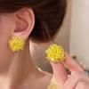 Pendientes de Pedrería Exagerada Super Brillantes de Lujo Ligero para Graduación y Noche, Pendientes de Botón Elegantes y Geniales, Pendientes de Diosa