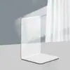 Suporte para livros em acrílico transparente em formato de L, com alto valor de cor, divisor de vento, suporte fixo para livros, divisória de mesa em plástico, atacado.