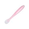 Cuchara de silicona para bebé alimentación infantil en forma de corazón cuchara suave fabricantes de cucharas suaves suplemento alimenticio para bebé venta al por mayor al contado
