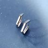 Voltar ao mundo para dar-lhe os mesmos brincos S925 Diamante novo Coringa brincos fivela de orelha uma geração de cabelo