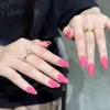 Arte de uñas transfronterizo, piezas de uñas portátiles pre-dimensionadas, puntas de uñas terminadas, puntas de uñas hechas a mano de comercio exterior, parches de uñas postizas cortos con forma de almendra, productos populares