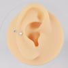 Labio de diente interno en forma de C transfronterizo, labio de herradura de acero inoxidable galvanizado para uñas, calibre 16, perforación, rosca interna, circonita, anillo para el hueso de la oreja, aretes