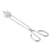 Pinzas para Pan, Pinzas para Comida, Pinzas para Comida de Barbacoa 26cm, Pinzas para Comida de Acero Inoxidable para Hotel, Pinzas para Carbón de Barbacoa, Pizza Pastel