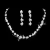 Cadena de Garras Chapada en Plata Juego de Pedrería Collar de Novia Pendientes Accesorios AliExpress Accesorios Calientes 482