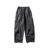 Nanxia Disguise 2025 Outono Novo Calça Cargo Masculina Calças de Marca Tendência Tecido com Textura Especial Calças Bordadas Lavadas com Cimitarra
