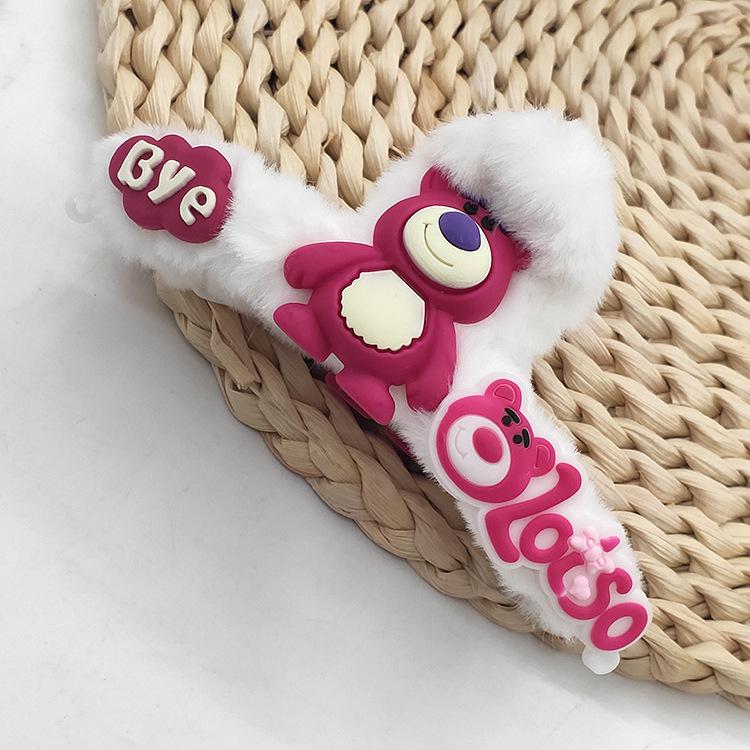 红色小熊毛绒抓夹6