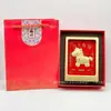 Adornos Dorados que Traen Fortuna, Nuevo Set Estilo Chino, Marco de Fotos, Souvenir de Caballo Pequeño, Decoración de Escritorio, Regalo Año del Caballo