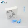 Tapones para Oídos de Silicona Suave Forma de Aleta de Tiburón Aislamiento Acústico de Tres Capas Dormir Oficina Aprendizaje Reducción de Ruido Natación Protección para los Oídos Tapones Impermeables