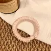 Elásticos de Cabelo de Alta Qualidade Estilo Coreano, Cordas de Cabelo Simples Feitas à Mão, Faixas de Cabelo Elegantes de Cor Sólida, Elásticos Versáteis Plissados para Rabo de Cavalo