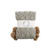 Manta de punto Ruijing New Four Seasons Nordic Class A Ball Chenille para sala de estar, manta para sofá, almohada Fantas