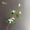 Flores Artificiais Frescas de Clematis, Enfeites para Decoração de Casa, Adereços para Fotografia, Cenários de Casamento Flores de Seda