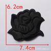 Adesivo de Aplique Flor Rosa de Tamanho Grande, Médio e Pequeno para Toalha de Mesa de Hotel e Lençol de Cama Reparo de Manchas Decalque para Passar a Ferro Adesivo para Tecido com Furo de Cigarro