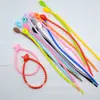 8688 Amarre de Silicona Adhesivo Suave 215mm Amarre de Renacuajo Accesorios para Joyería Hecha a Mano diy Amarre de Color Cuerda de Amarre