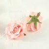 Cabezas de Flores Grandes de Rosa Hibisco Artificiales, Flores Hechas a Mano, Flores Decorativas para Bodas, Productos de Venta Caliente Transfronterizos, Venta al Por Mayor de Fabricantes