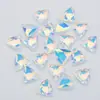 Ponto de Venda Atacado Pingente Triangular de Vidro 14mm Capa de Celular Brincos de Diamante Material para Colar Acessórios de Joias DIY