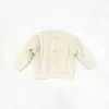 Venta Directa de Fábrica de Nuevo Suéter Cardigan de Punto Trenzado de Color Sólido para Niños, Unisex, Cálido y Grueso, Cuello Redondo, Mangas Largas