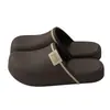 Pantuflas cerradas de suela gruesa de 3 cm para mujer, sandalias frescas antideslizantes casuales de verano para exteriores, de moda y versátiles, sin olor