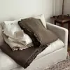 Funda de Cama Individual Doble Cara de Color Sólido Estilo Coreano, Algodón Puro Lavado a la Arena, Juego de Tres Piezas, Sábana Acolchada Engrosada de Algodón Puro, Adecuada para Todas las Estaciones