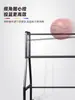 Carrito de Baloncesto de Entrenamiento de Tiro de Gran Capacidad con Soporte de Balón de Tres Puntos, Estante Móvil de Almacenamiento de Baloncesto, Carrito de Baloncesto para Campo de Entrenamiento