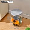 Cubo de Almacenamiento Multifuncional Juguete para Niños Muñeca Caja de Almacenamiento Transparente Taburete de Almacenamiento para Sentarse Taburete Pequeño Taburete de Almacenamiento