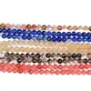Té Sandía Cuentas Sueltas Cabello Artificial Cristal Redondas para Joyería DIY Accesorios Pulsera de Cristal Pulsera Semi-terminada Cuentas