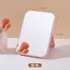 Espejo de escritorio para maquillaje espejo de tocador portátil espejo de escritorio plegable de princesa espejo cuadrado simple espejo pequeño para dormitorio de estudiante