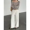 Icciicc Presenta Ocho Colores, Estilo Casual Coreano Sencillo, Corte Holgado, Pantalones de Pierna Ancha Adelgazantes, Guangzhou Shisanxing 1964