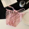 Campana de chica picante~Bragas sexys de encaje para mujer, tiro bajo, deseo puro, transpirables, huecas, tirantes finos, bragas de triángulo para adolescentes, niñas