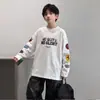 Camiseta de Manga Larga para Niños 2026 Primavera Otoño Infantil Falsa de Dos Piezas Capa Base Nueva Ropa de Otoño para Niños Grandes Capa Interior Camiseta de Moda