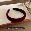 Faixa de cabelo larga estilo ins coreano para mulheres com estrelas e bolinhas, faixa para cobrir a linha do cabelo, acessório de cabelo para fazer o rosto parecer menor
