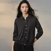Suéter de imitación de cachemira fina de 68 hilos 100% puro para mujer, para ir al trabajo en la ciudad, versátil, holgado, casual y de punto simple