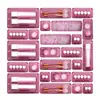 Cajones de Clasificación y Almacenamiento para Papelería, Cocina y Cosméticos, Juego de 25 Piezas de Cajas de Almacenamiento, Exclusivamente para Ventas Transfronterizas, Apilables