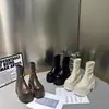Botas de Moda Estilo Coreano con Suela Mochi para Mujer Impermeables Plataforma Suela Gruesa Botas Cortas para Bajitas de Moda Elásticas Versátiles Botas Adelgazantes