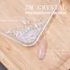 Zm Zircônia Primavera Novo Super Brilhante Fundo Plano 2x6 Longo Gota d'Água Nail Art Strass Base Transparente Forma Irregular Colorido Decorações para Nail Art