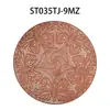Nuevo Posavasos de Mesa Dorado Estampado con Diseño Hueco de Mariposa, Mantel y Posavasos de PVC Dorado Estampado Impermeable Resistente al Aceite con Aislamiento Térmico, Venta al por Mayor de Manteles y Posavasos de Gama Alta