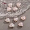 Pérolas de Água Salgada Imitação de Deusa de Alto Padrão Superfície Côncava e Convexa em Forma de Coração Pérolas de Imitação Acessórios para Joias de Colar e Pulseira DIY com Contas