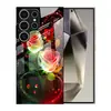 Adecuado para funda de teléfono Samsung S26ULTRA A90 rosa S24 vidrio templado A16 mariposa flor de amor cubierta protectora A07